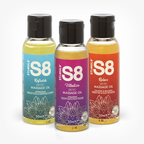 Set 3 x S8 Erotic Massage Oil